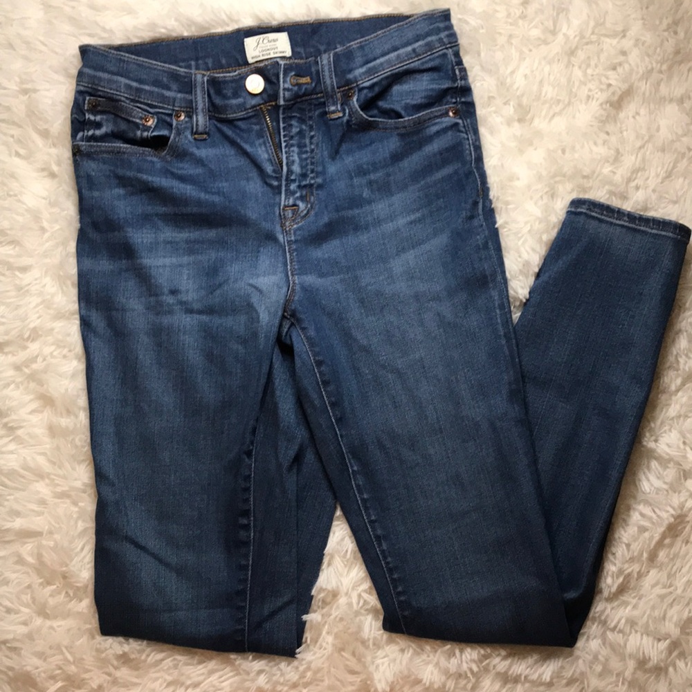 j. crew high rise skinny jeans